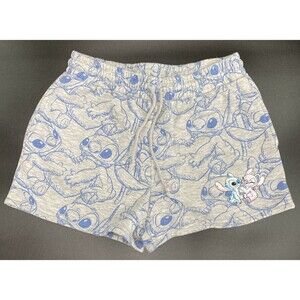 Disney Lilo & Stitch Women's Shorts Size L Drawstring Elastic Waist Angel